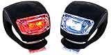 Echelon Line Set Luce LED Bicicletta Fanali Notturne Faro Impermeabile Silicone Faretti Batteria Lampada Bici Luci Posteriori + Anteriori - MTB, Da Corsa, Da Strada