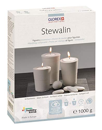 Glorex GmbH 6 2608 450 Stewalin Gießmasse, 1000 g, weiß