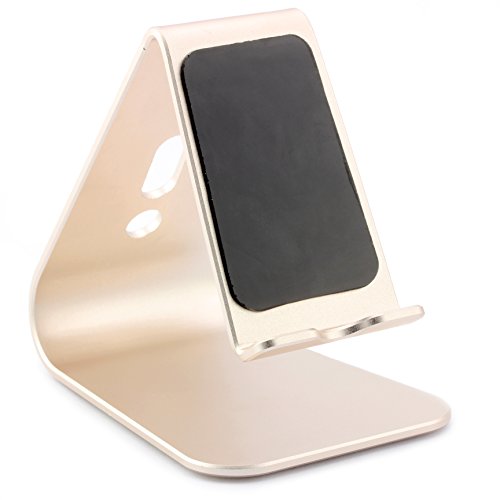 Universal Aluminium Smartphone Handy Tablet Ständer Alu Handy Halter Samsung, Nokia , Apple, HTC und viel mehr … ScorpioCover Variante 2 gold - 5
