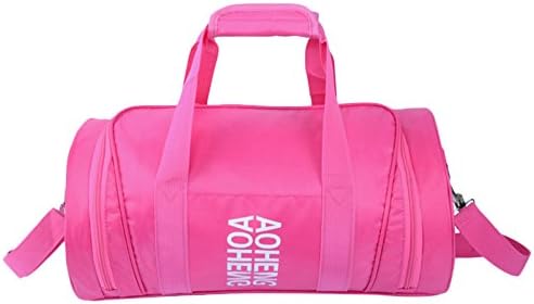Gym Bags Mens Sports Bag Travel Holdall Bag Duffel Bag Waterproof Training Drum Bags Bags,Pink-SmallSizes