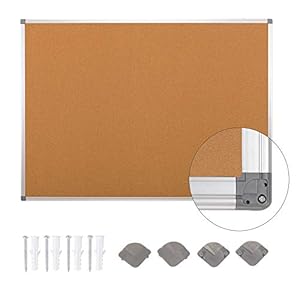 Swansea Big Cork Boards Home Pin Boards Office Notice Board A1 Display Boards with Fixing Kit 90x60cm