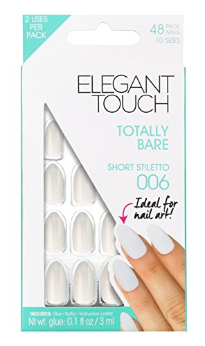 Elegant Touch Völlig Bare Nägel, kurz Stiletto 006