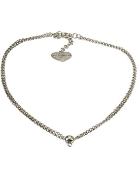 Alpenflüstern Trachtenkette 2-reihig für Anhänger - Damen-Trachtenschmuck, schlichte leere Dirndlkette in traditionellen...