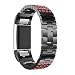 Produktbild Fitbit Charge 2 armband, SHOBDW 2018 Neu Crystal Edelstahl Handgelenk Ersatz Uhrenarmband für Fitbit Charge 2 (130-210mm, A)