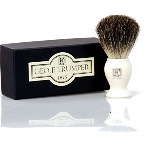 Geo F Trumper Imitation Ivory Pure Badger Bristle Shaving Brush