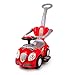 Push Power Ride-on KP0558W Baby Walker RIDE ON push along CUTE CAR 3in1 with Parent Handle 3 colour (KP0558WR RED)