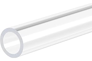 Recogwood Tubo acrilico trasparente ID 9 mm, tubo rigido rotondo trasparente 12 mm OD 305 mm per lampade e lanterne, sistema di raffreddamento ad acqua