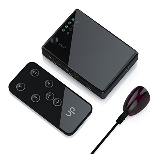 CSL – 4k HDMI Switch / 4 Port HDMI-Umschalter automatisch | 3D, CEC, ARC | 36 Bit Deep Color | Full HD 1080p / Ultra HD 2160p / Auflösung: bis 4k bei 30Hz - 4
