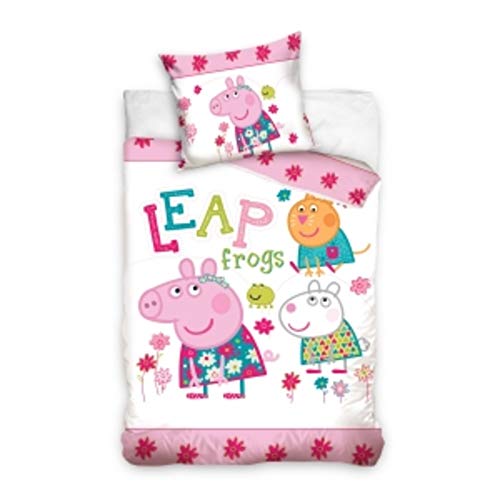 Preisvergleich Produktbild Peppa Wutz Bettwäsche Leap Frogs