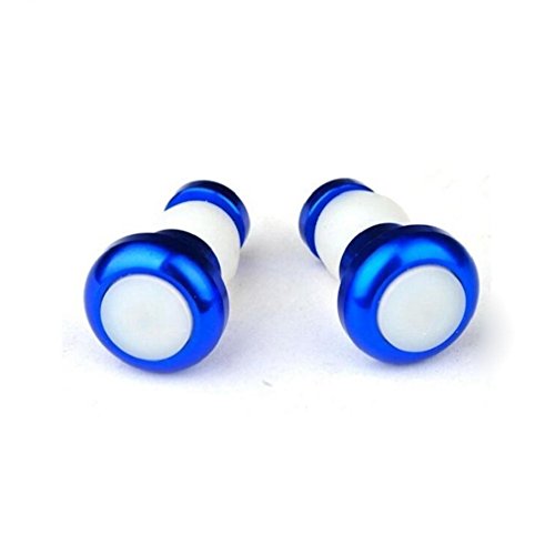 OUMIZHI 2pcs kühle Fahrrad Fahrrad Lenkstange LED Lampe 3 Modi Handgriff Stab Endstopfen Sicherheits sicheres Fahrrad blinkendes Licht, das Warnung misst