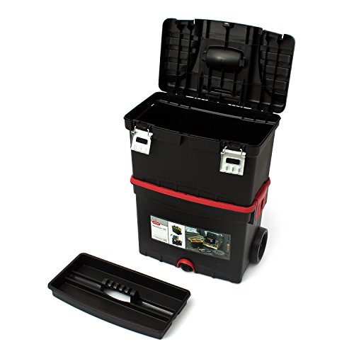 Keter 17186889 Werkzeugbox Pro Serie Mastercart metal latch, Kunststoff, Metallverschlüsse, schwarz / gelb - 6