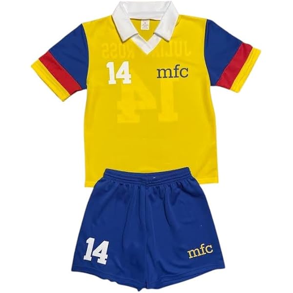 Maglia E Pantaloncino Calcio Personalizzabile New Team - Stile Anni 80-90, Tessuto Traspirante - Foto 7