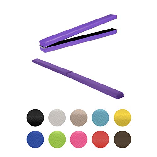 Fun!ture purple faux leather folding gymnastics training balance beam