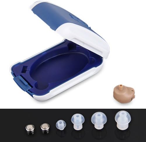 COLEMETER® Super Mini In the Ear Hearing Aid Aids Ear Amplifying Aid Adjustable Tone for partially deaf