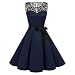 Produktbild ODRD Clearance SaleS-2XL Weihnachten Kleider Damen Kleid Xmas Rentier Printed O-Neck Lange Ärmel Sweatshirt Tops Bluse Kleider Ballkleid Festliche Cocktailkleid Schädel Lace Abend Swing Dress Party