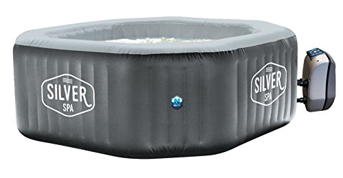 Spa gonflable octogonal Silver - Poolstar - 5/6 personnes - 1.95m x 1.95m x 70cm