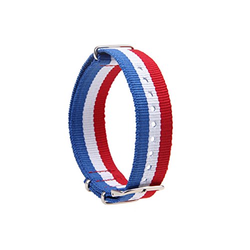Possbay Nylon Uhrenarmband 18mm 20mm 22mm Sport Militaer Herren Damen Unisex Farbauswahl - 3