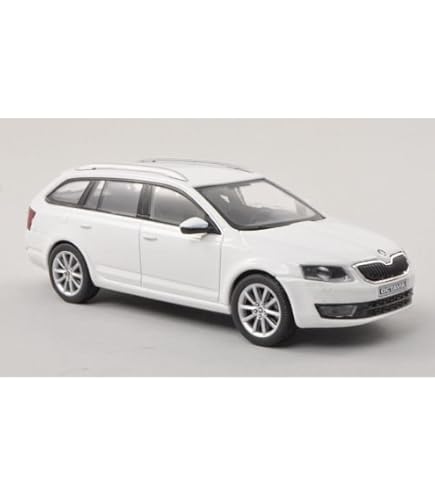 Miniature Skoda Octavia IV Combi RS Blanche 1/43 - Abrex - Neuve