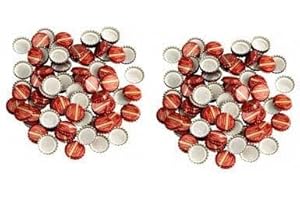 mille idee 300 Tappi Tappo Rosso Corona per bollitura Utilizzati per tappare e chiudere Bottiglie di Salsa e passata. Diametro 26 mm.