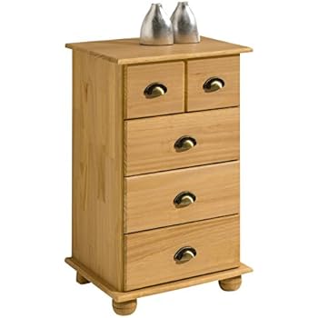 Rebecca Mobili Schubladenschrank industrial Design, Kommode mit 4