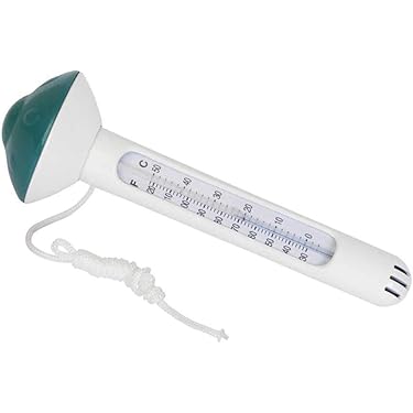Drijvende zwembadthermometer in de vorm van een eend