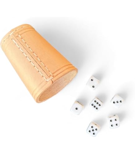 GICO Quality Dice Cup (genuine Leather) Standard (9 Cm) Blue - View #3