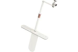 BEWINNER Stojak na Projektor do Zagłówka łóżka, Oparcie Kanapy, Regulowana wysokość, Obrót o 360 Stopni, Przechylanie o 90 Stopni, Mocowanie Projektora do Konstrukcji Metalowej (Biały)