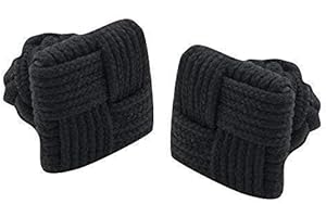FUNKY CUFFLINKS~COM Square and Round Silk Knot Cloth Cufflinks
