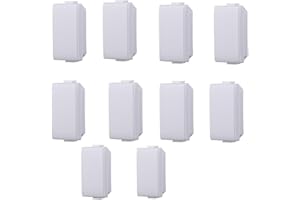 IXTRIMA Falso polo compatible con Bticino Matix, color blanco, paquete de 10 unidades