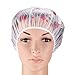 Clear Pink Flower Hair Shower Bath Spa Cap Waterproof Women