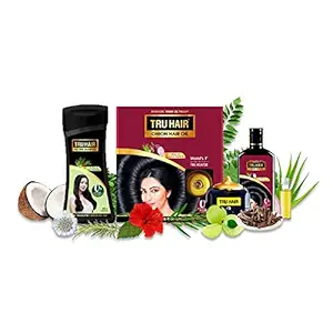 Tru Hair Onion Hair Oil - 110ml (Onion Oil-110ml + Tea Tree Shampoo)