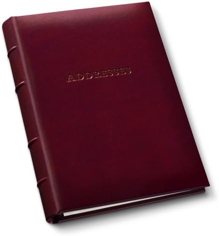 Gallery Leather Desk Address Book Acadia Burgundy by Gallery Leather
