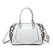 Produktbild Pailletten Stickerei Tasche Frauen Dame Mädchen Vintage Top Griff Satchel Handtaschen Schultertasche Tote Geldbörse,White-OneSize