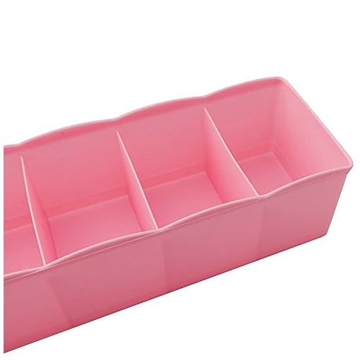 Inditradition Drawer Organizer, Dividers, Closet Storage Box | Multi-Purpose, ABS Plastic, Multi-Color (Pack of 4) - Image 7
