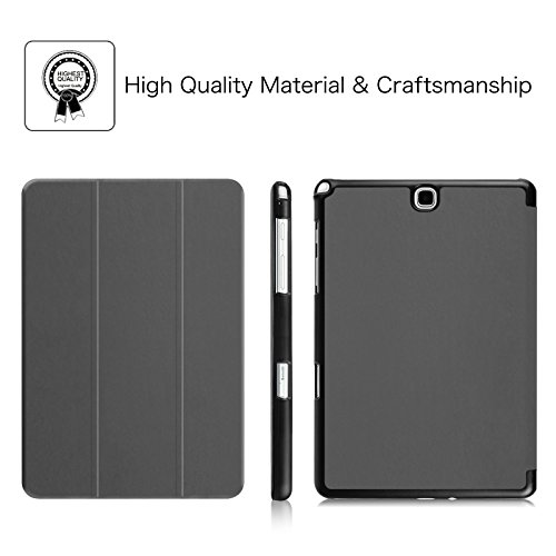 Fintie Samsung Galaxy Tab A 9.7 Hülle Case – Ultra Schlank Superleicht Ständer Smart Shell Cover Schutzhülle Etui Tasche mit Auto Schlaf / Wach Funktion für Samsung Galaxy Tab A 9.7 T550N / T555N 24,6 cm (9,7 Zoll) Tablet-PC, Himmelgrau - 2