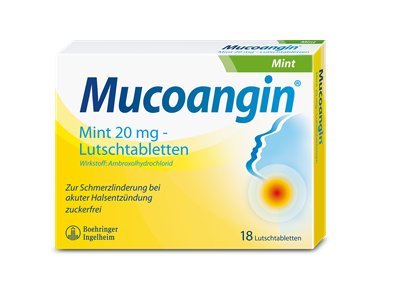 Preisvergleich Produktbild MUCOANGIN LUTSCHTABL MINT (18 ST)