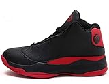  GNEDIAE Hombre AJ13 High-Top Zapatillas Deportivas Calzado Deportivo Al Aire Libre Moda Sneaker Antideslizante Zapatillas de Deporte Ligeros Zapatos para Correr Transpirable Lace Up Negro 46 EU