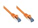 Produktbild Good Connections Cat.6A Ethernet LAN Patchkabel mit Rastnasenschutz RNS, S/FTP, PiMF, halogenfrei, 500MHz, OFC, 10-Gigabit-fähig (10/100/1000/10000-Base-T Ethernet Netzwerke) - z.B. für Patchpanel, Switch, Router, Modem - orange, 0,25m