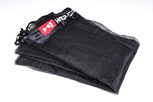 Hop-Sport Gartentrampolin 244, 305, 366, 430, 490 cm Komplettset inkl. Außennetz Leiter Wetterplane Bodenhaken Grün - 9