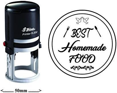 Best Homemade Tiffin Round Self Inking Rubber Stamp