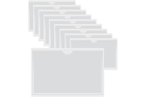HLIWS Tasche autoadesive per carte di credito-10 Pezzi Trasparente Autoadesivo Supporto,portacarte plastica,per Auto,Distintivi,Parabrezza(Dimensione interna:9 * 14cm)