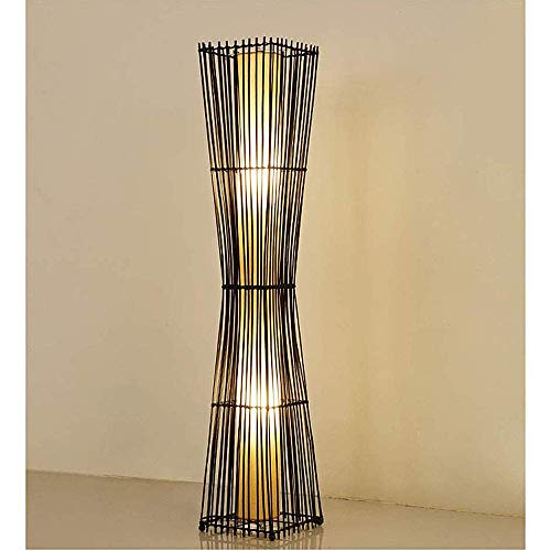 Preisvergleich Produktbild LICIDI Stehleuchte - Neue chinesische Rattan Stehleuchte Moderne Retro Restaurant Garten Bambus Schlafzimmer Arbeitszimmer Stehleuchte Hotel