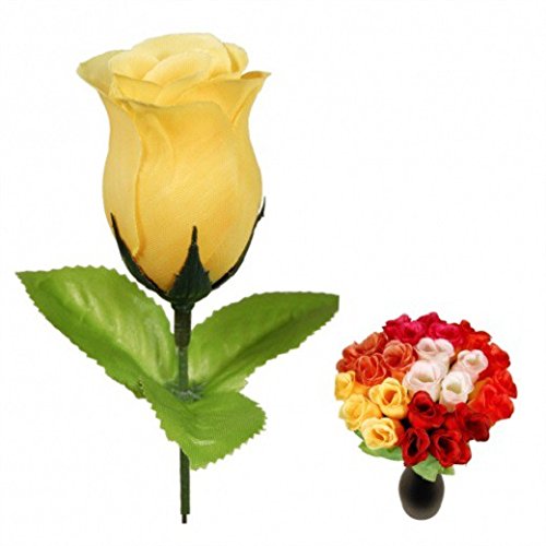 S/O 72er Pack Hecken Rosen bunt 26cm 6 Farben Kunstblumen Seidenblumen Bunte Rose - 5