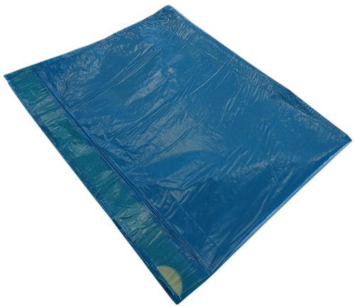 250 Müllsäcke 10 Rollen 120 Liter 70x110cm Blau Typ 50 ca. 50µ stark mit Zugband Abfallsäcke Müllbeutel Laubsäcke - 3