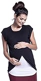 Zeta Ville – Damen Wickeln-Zweilagiges Still Top Schwangere Flügelärmeln – 448c - 2