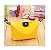 Domire Women Dumpling Shape Nylon Waterproof Zipper Cosmetic Makeup Bag Handbag ,Yellow