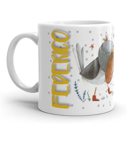 New Indastria Tazza Personalizzata Con Nome Sara, Ceramica Bianca, Made In Italy, Lavabile In Microonde E Lavastoviglie, Idea Regalo