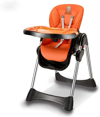 baby high chair Multi-function foldable baby high chair, orange portable can lie baby highchairchicco (size: 57 * 76 * 110cm) baby highchair chicco