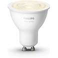Philips Lighting Hue White Faretto LED Connesso, Bluetooh, Controllo Vocale GU10, Dimmerabile, Tutte le Sfumature della Luce 