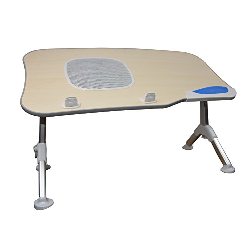 St.Oswalds Laptop Bett Tisch Laptoptisch für laptopständer mit Lüfter für 14 bis 17 Zoll Laptop Grau